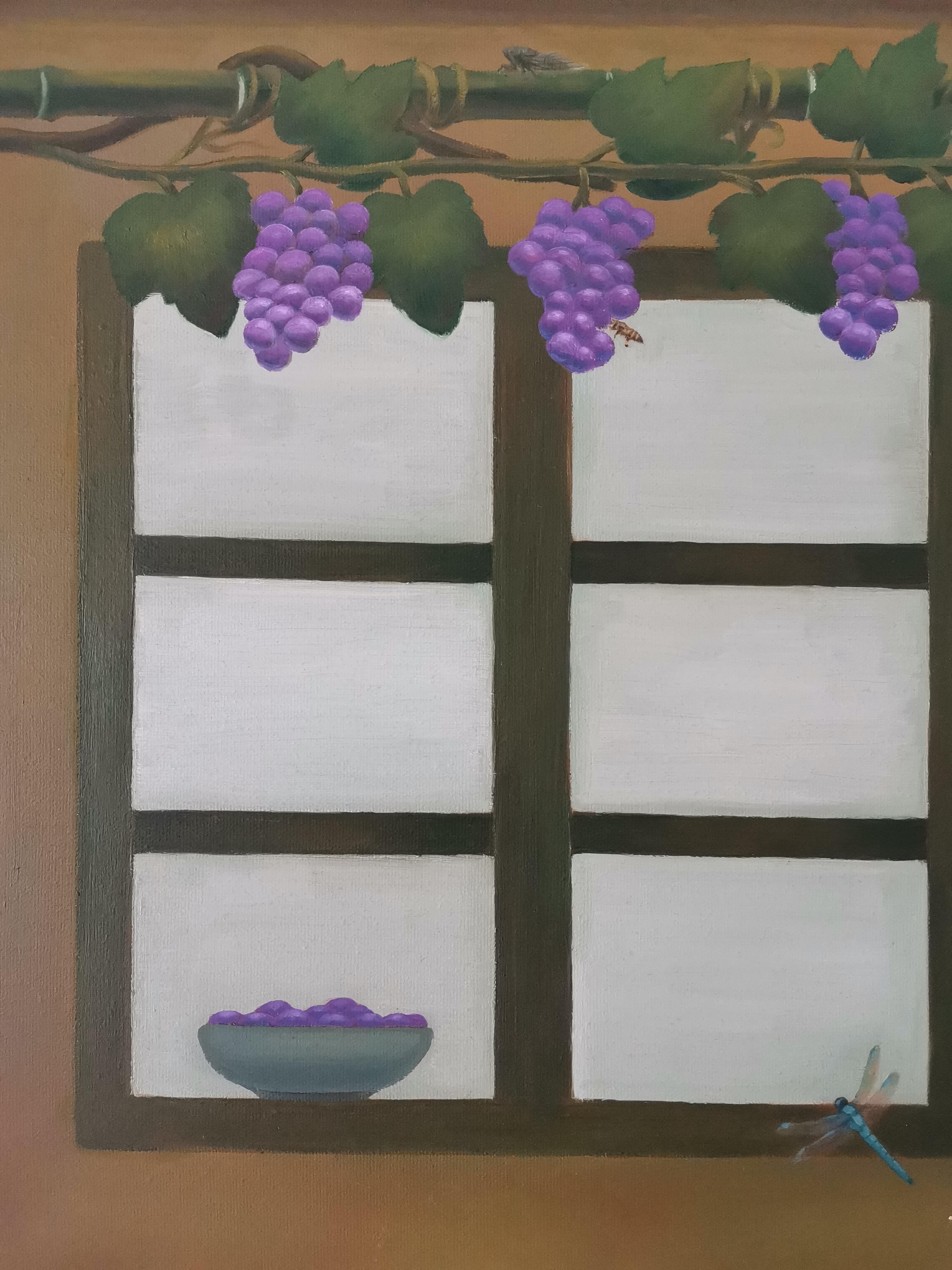Chinese Contemporary Art by Lexi Caiqin - Grapevine in Front of the House For Sale 4