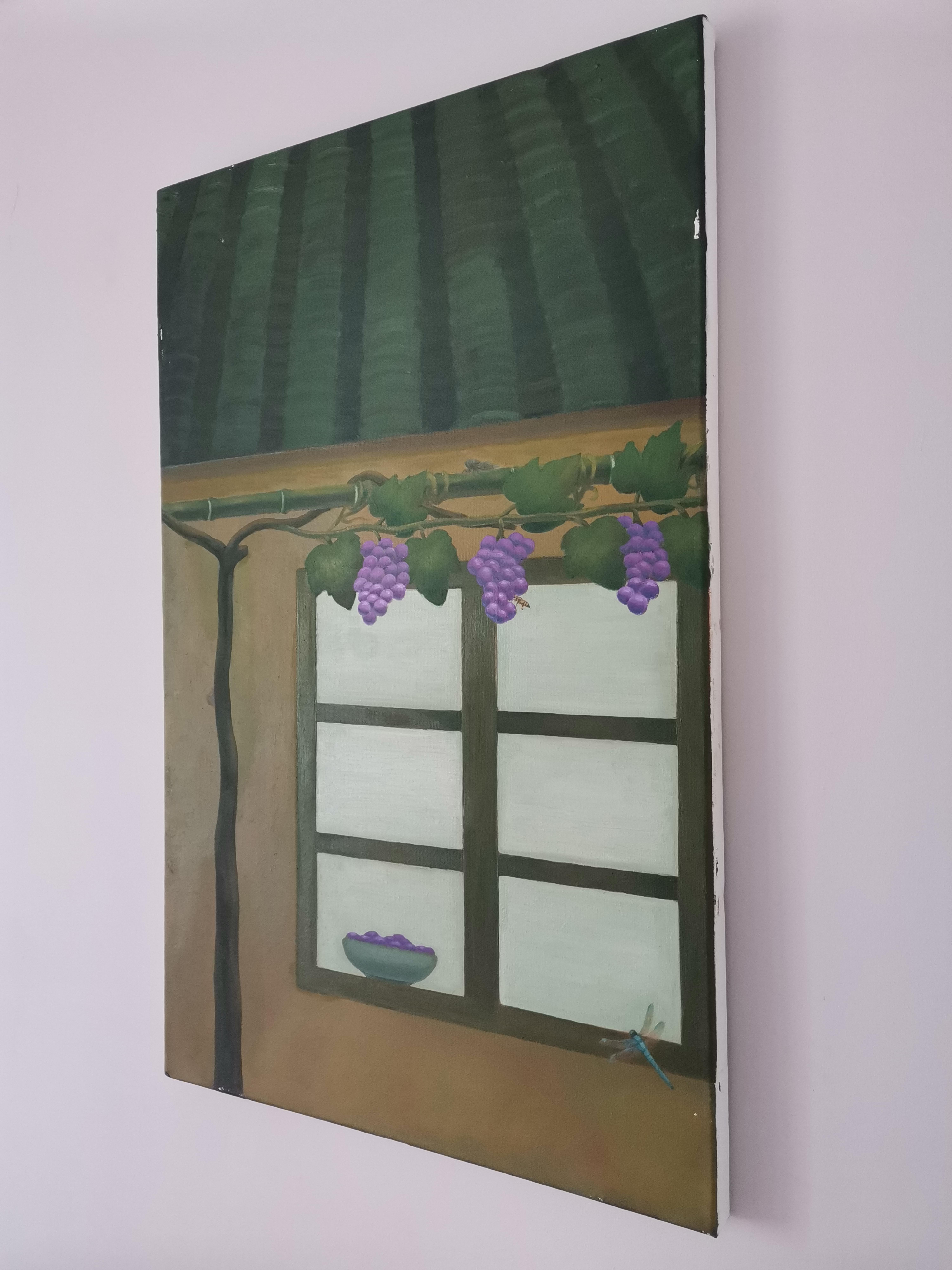 Chinese Contemporary Art by Lexi Caiqin - Grapevine in Front of the House For Sale 6