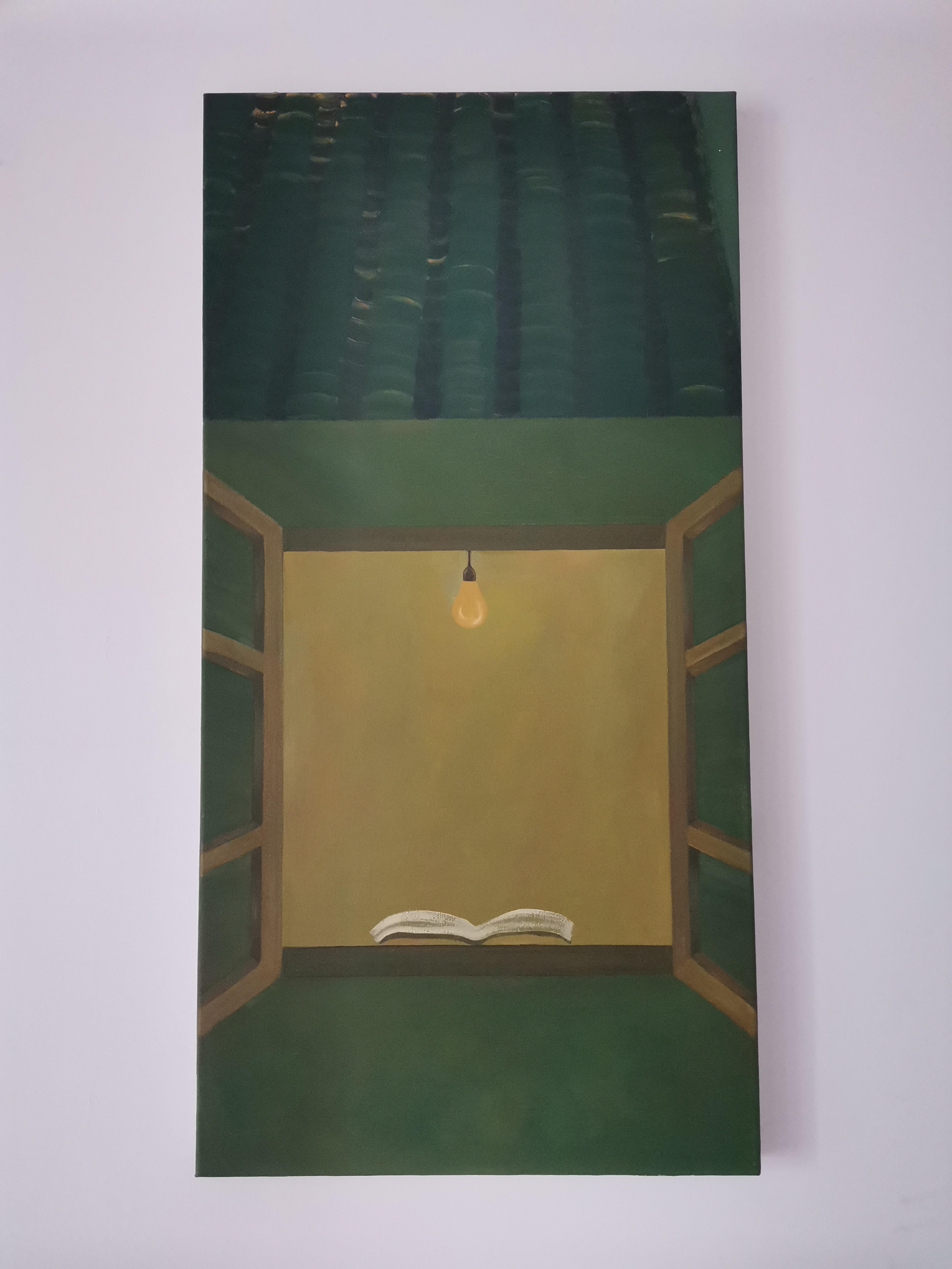 Art contemporain chinois par Lexi Caiqin - Lecture nocturne par The Window en vente 1