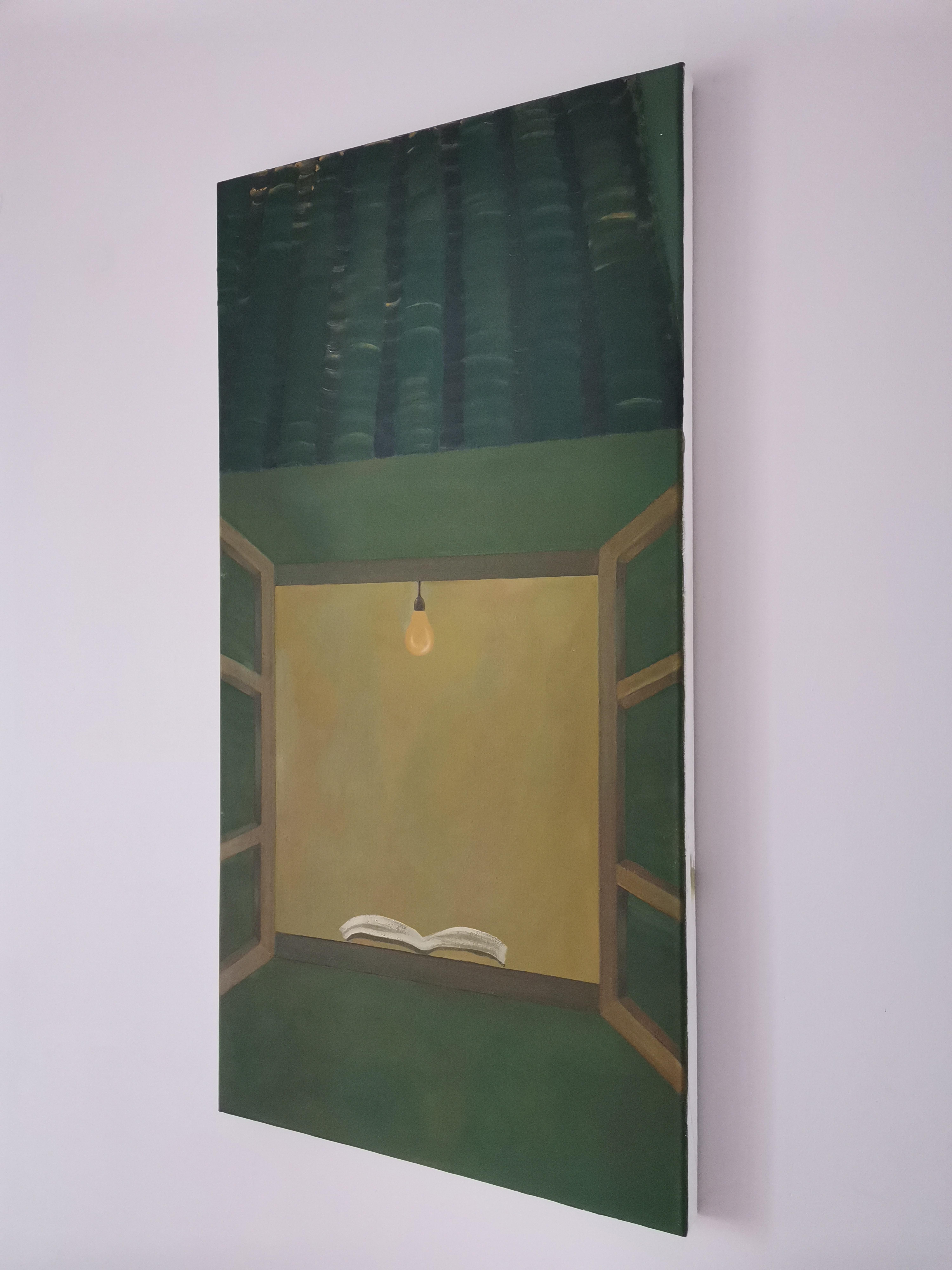 Art contemporain chinois par Lexi Caiqin - Lecture nocturne par The Window en vente 2