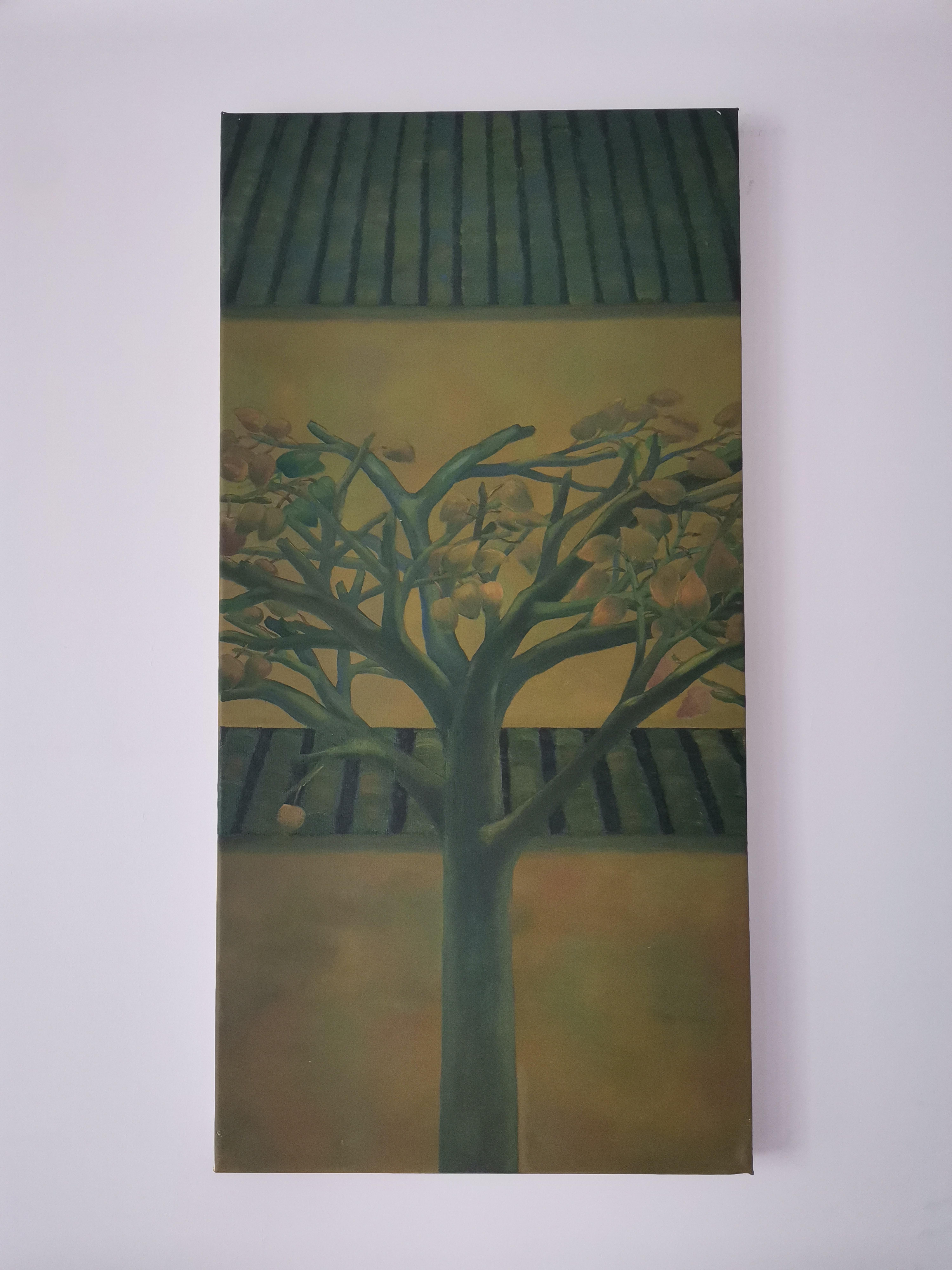 Chinese Contemporary Art by Lexi Caiqin - Pear Trees in Autumn For Sale 2