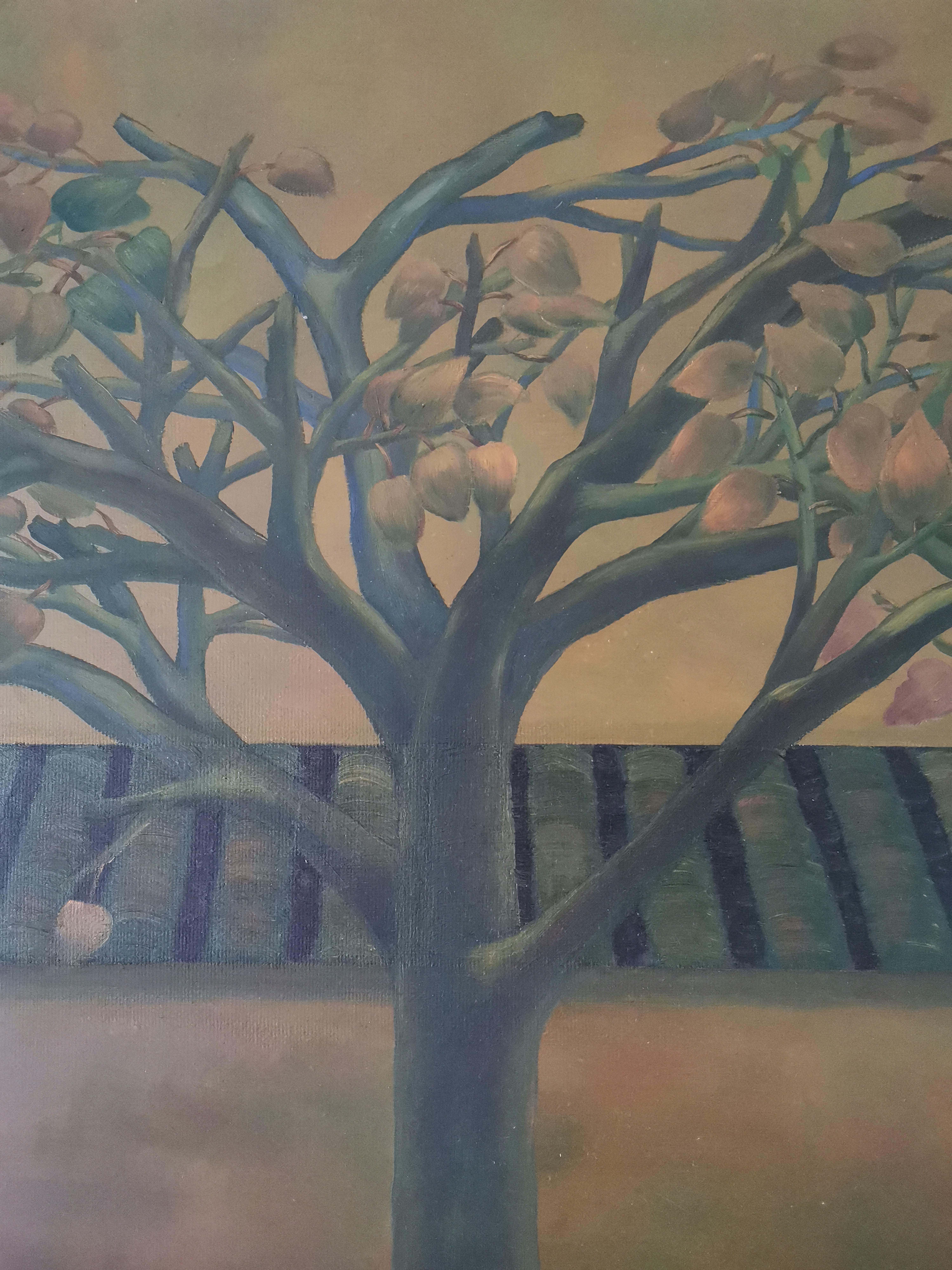 Chinese Contemporary Art by Lexi Caiqin - Pear Trees in Autumn For Sale 3