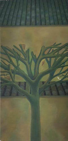 Chinese Contemporary Art by Lexi Caiqin - Pear Trees in Spring