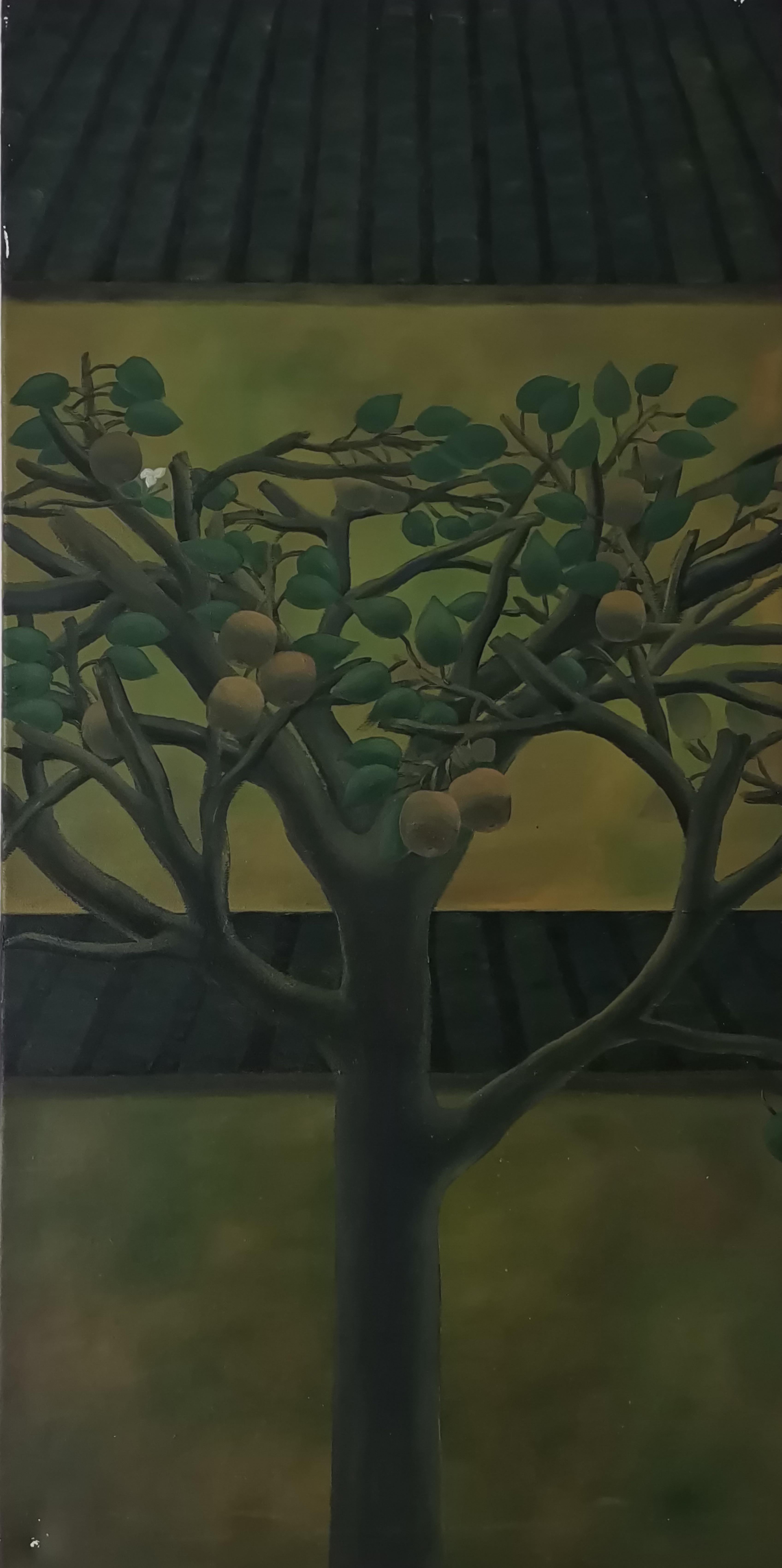 Óleo sobre lienzo

Lexi Caiqin o Ding Caiqin es una artista china nacida en 1987 que vive y trabaja en Nantong. Jiangsu, en China. Nació en el pueblo de Daoxiang, construido alrededor de la Fábrica Estatal de Té de Daoxiang en 1958. La aldea de