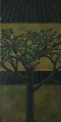 Chinese Contemporary Art by Lexi Caiqin - Pear Trees in Summer