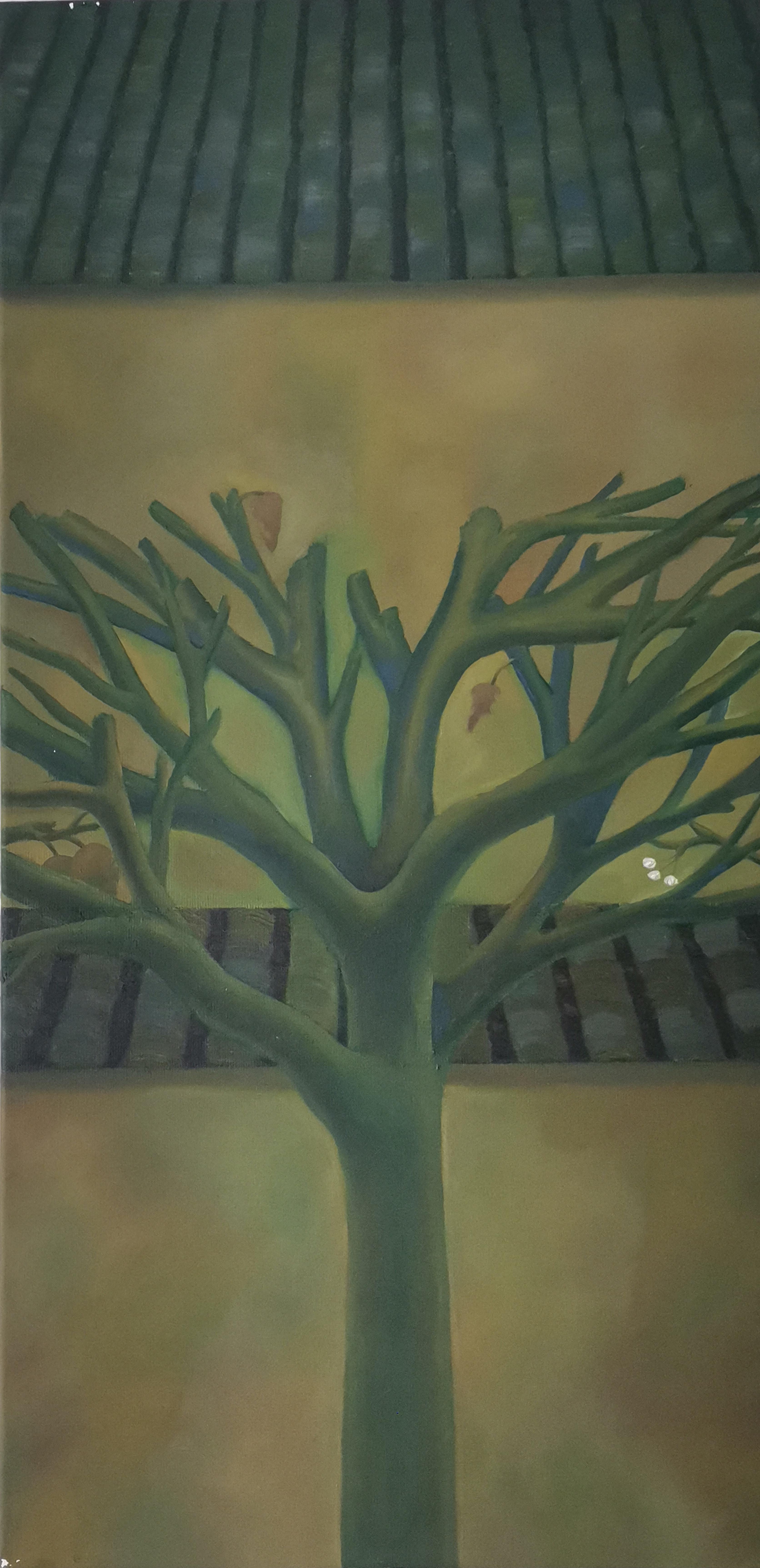 Arte contemporanea cinese di Lexi Caiqin - Alberi di pere in inverno in vendita 1