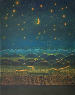 Art contemporain chinois de Lexi Caiqin - Nuit étoilée