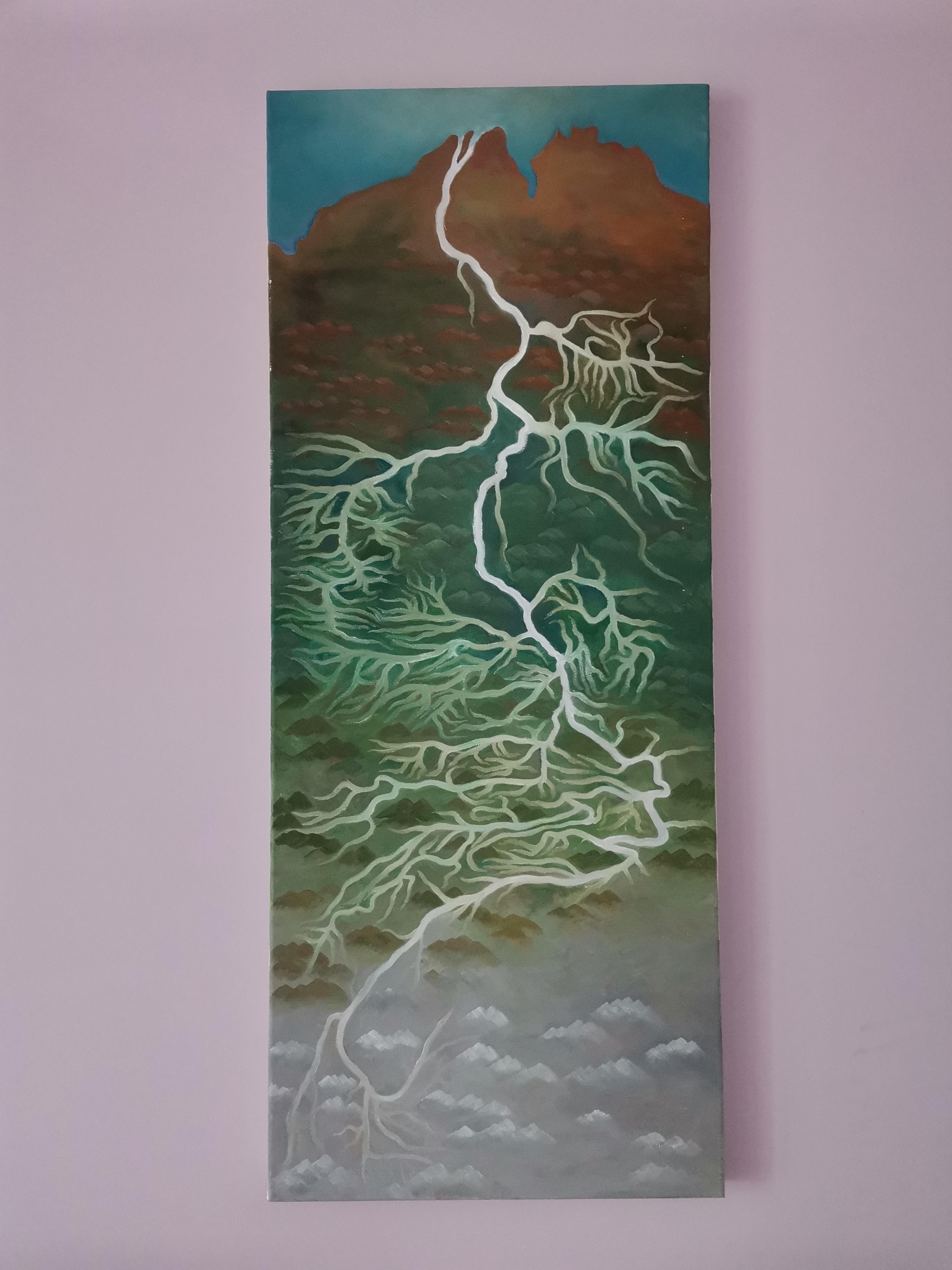 Arte contemporanea cinese di Lexi Caiqin - Fiume Yangtze in vendita 1