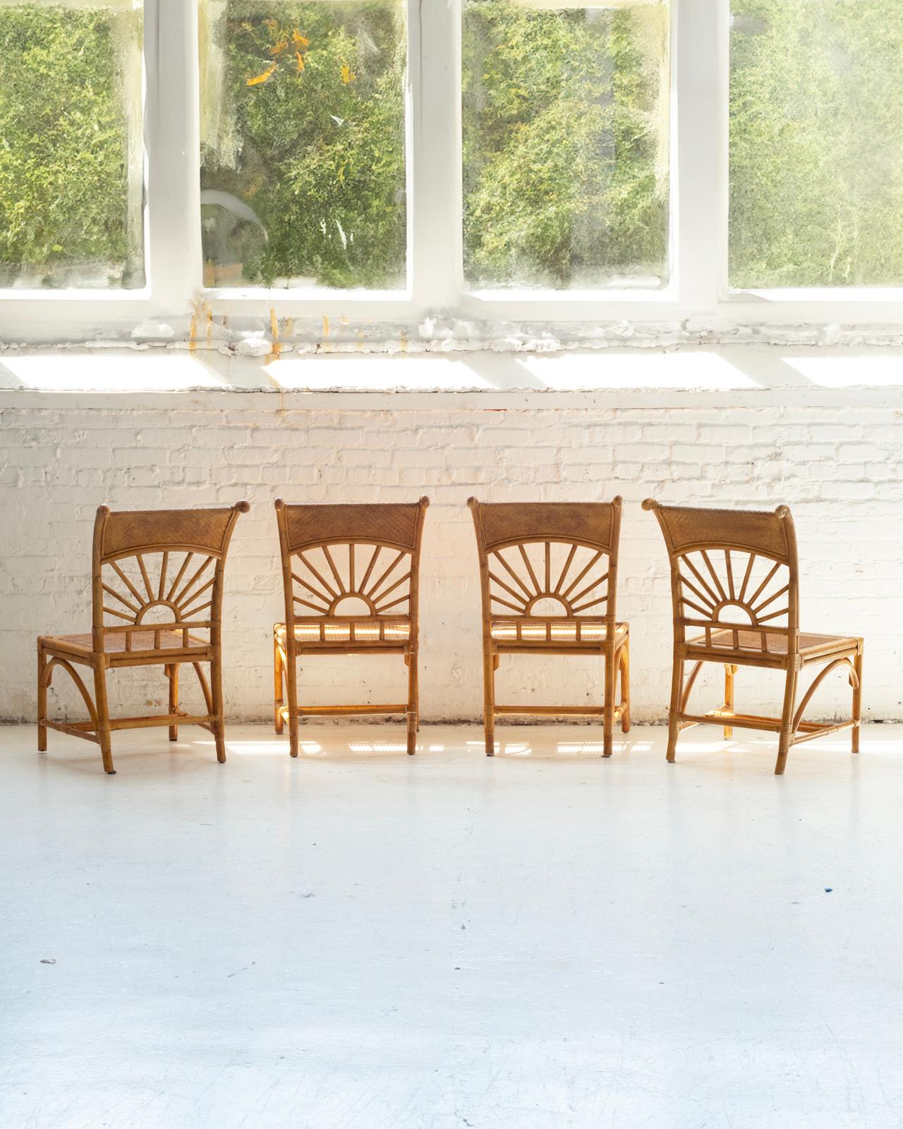 Set da pranzo Lexington in bambù e vimini in vendita 2