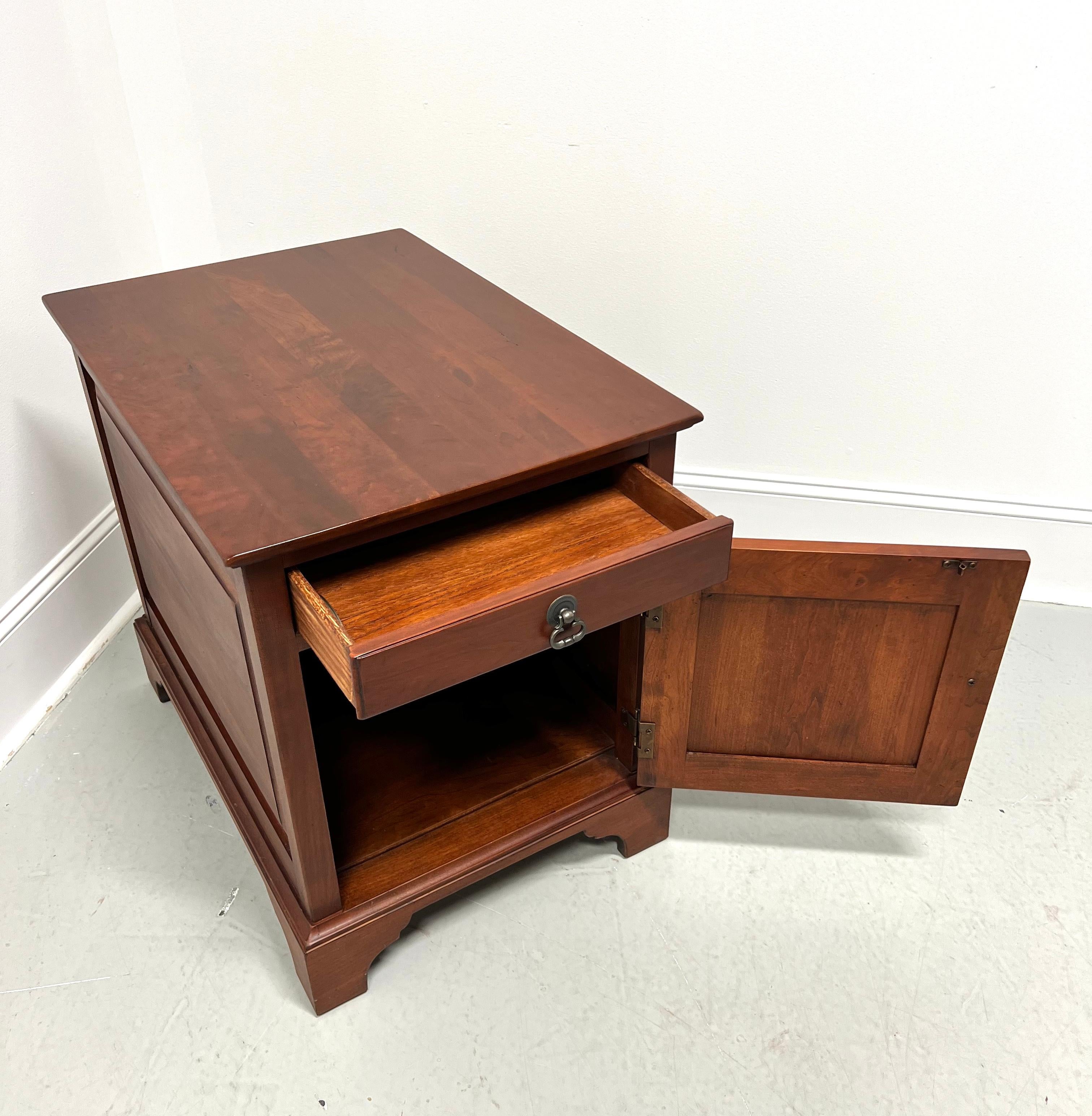 Brass LEXINGTON BOB TIMBERLAKE Cherry Arts & Crafts Cabinet End Side Table For Sale