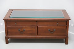 LEXINGTON Bob Timberlake Cherry Arts & Crafts Glass Top Display Cocktail Table