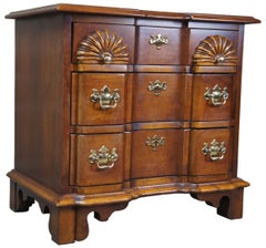 Lexington Cherry Chippendale Goddard Block Front Chest of Drawers Nightstand