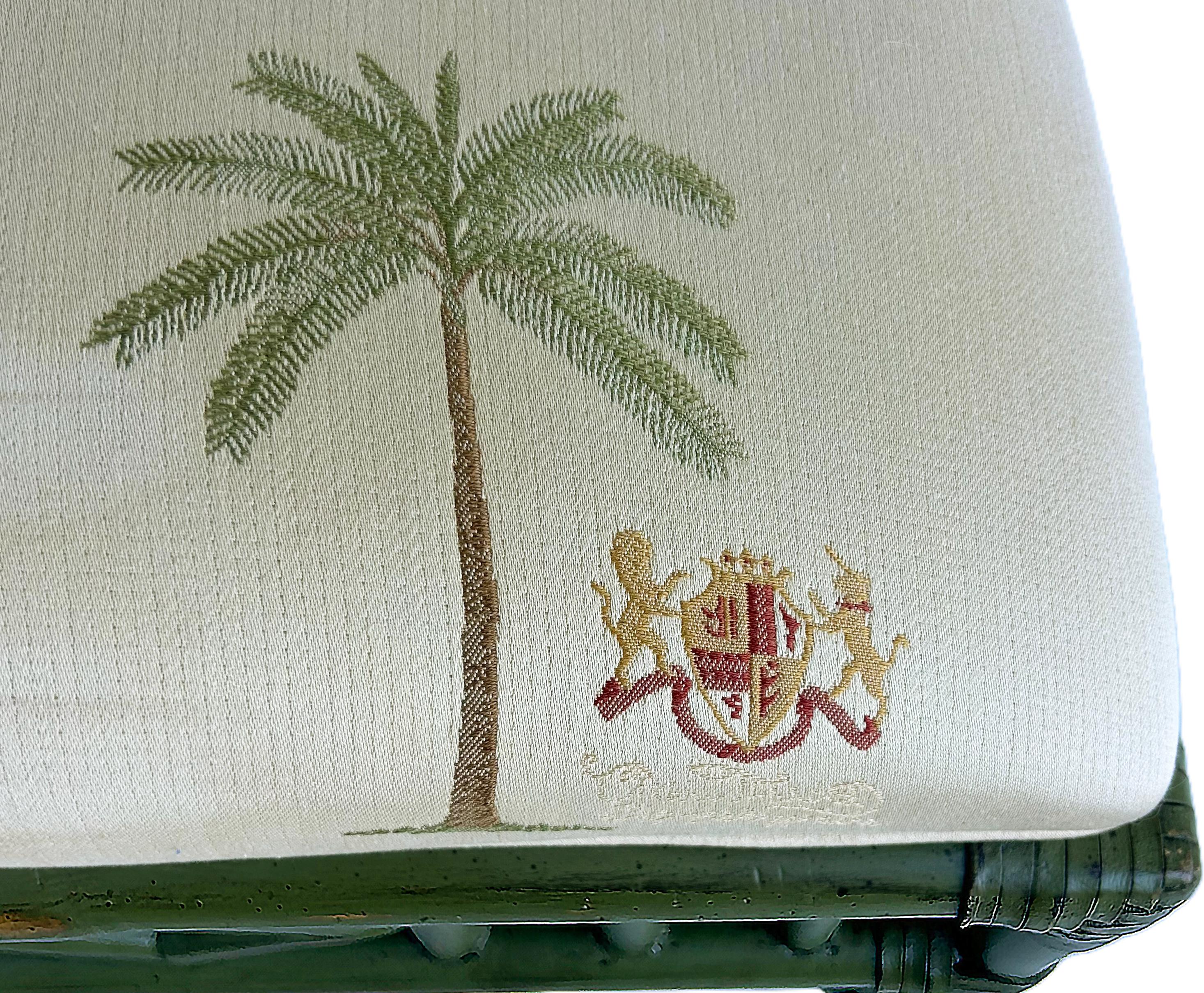 Lexington Chaises d'appoint chinoises en faux rotin Chippendale, peintes, ensemble de 4 en vente 7