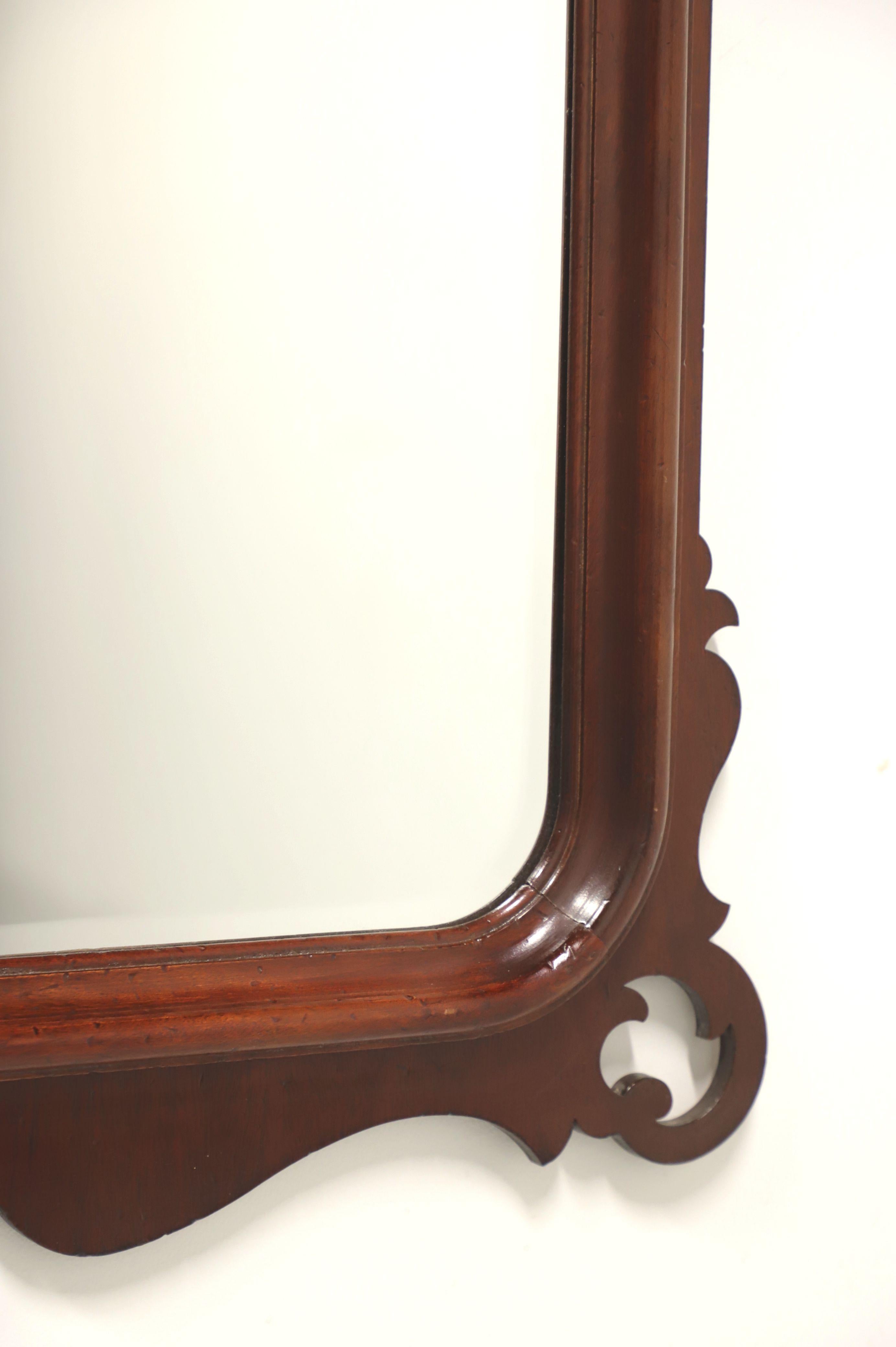 LEXINGTON Distressed Mahogany Chippendale Style Wall Mirror 2