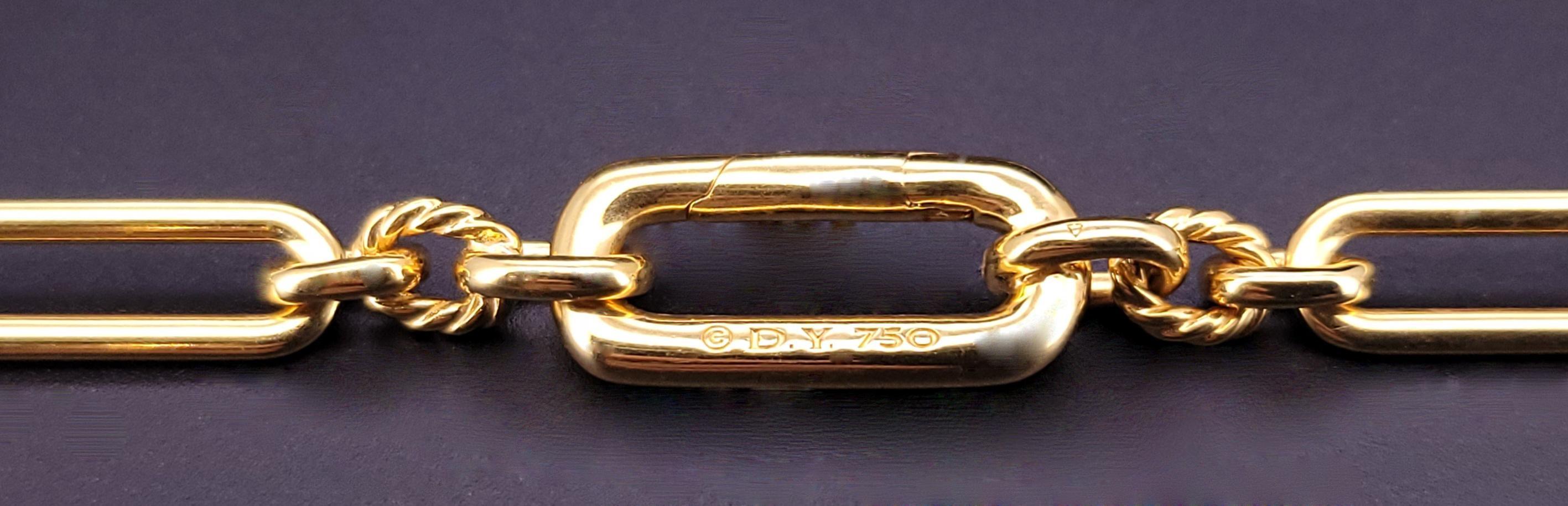 Lexington Collier chaîne E/W en or jaune 18K avec diamants, 6.5mm en vente 1