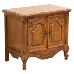 Vintage LEXINGTON French Country Walnut Bedside Cabinet / Nightstand