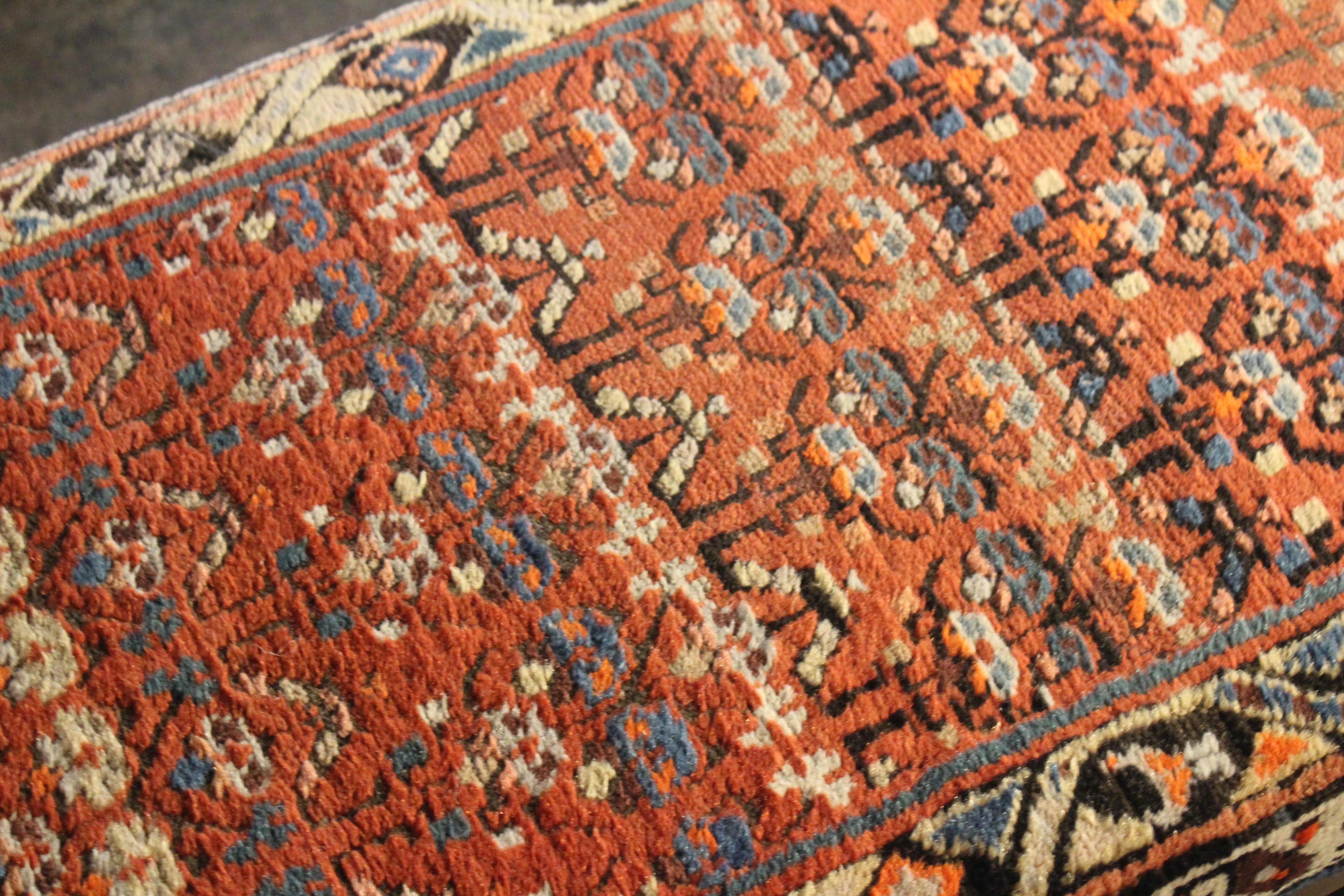Lexington Ottoman or Bench Upholstered in a Vintage Turkish Rug 13