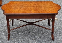 Lexington Regency Style Mixed Fruitwood Cocktail Table