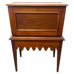Lexington Solid Wood Drop Front Bar Cabinet With Key
