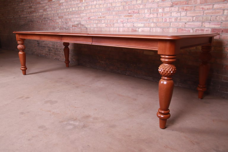 Lexington Tommy Bahama Collection Maple Extension Dining Table, Newly