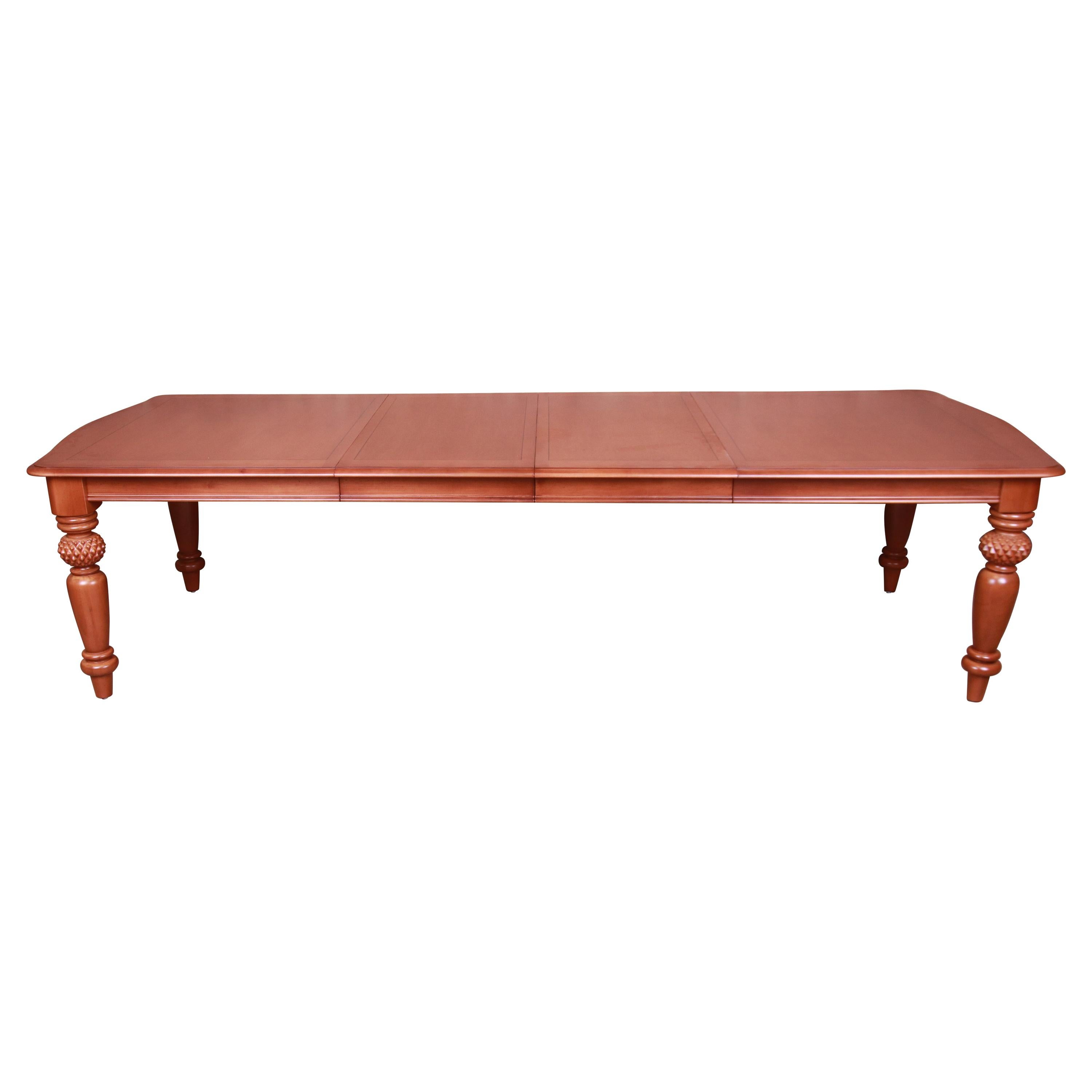 Lexington Tommy Bahama Collection Maple Extension Dining Table, Newly Refinished