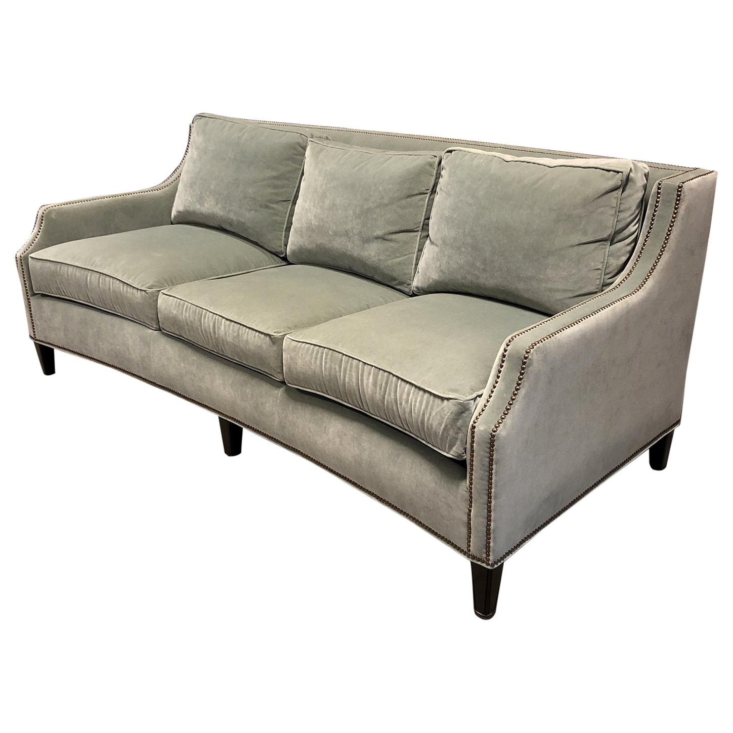 Lexington Velvet MacArthur Park Sofa For Sale