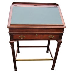 Lexington's Palmer Home Collection Mahogany Tooled Leather Drafting Desk W/ Tray