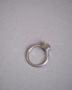 LEYSER 950 Platinum Asscher Cut Diamond GIA G VVS2 Ring