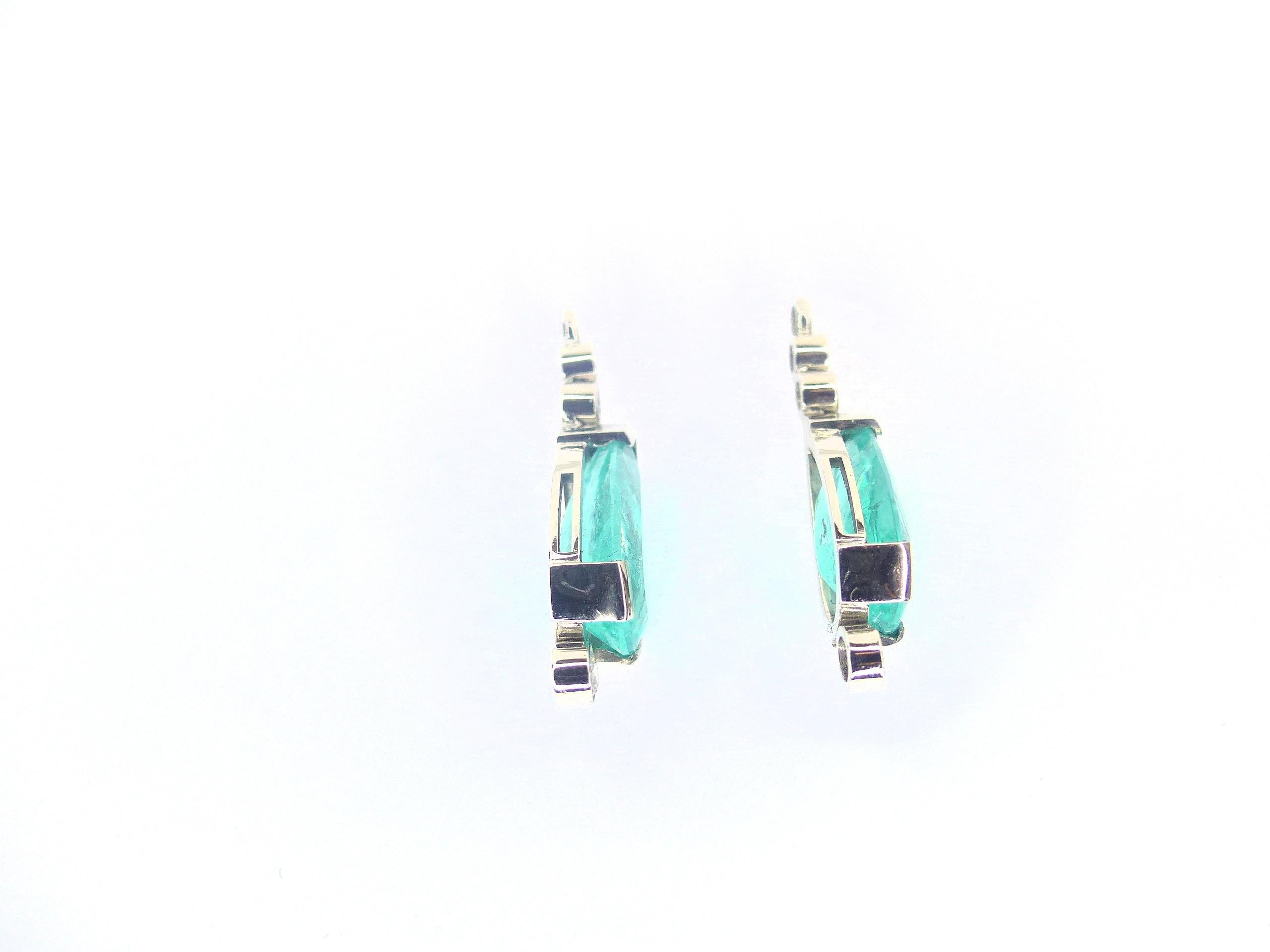 green paraiba tourmaline earrings