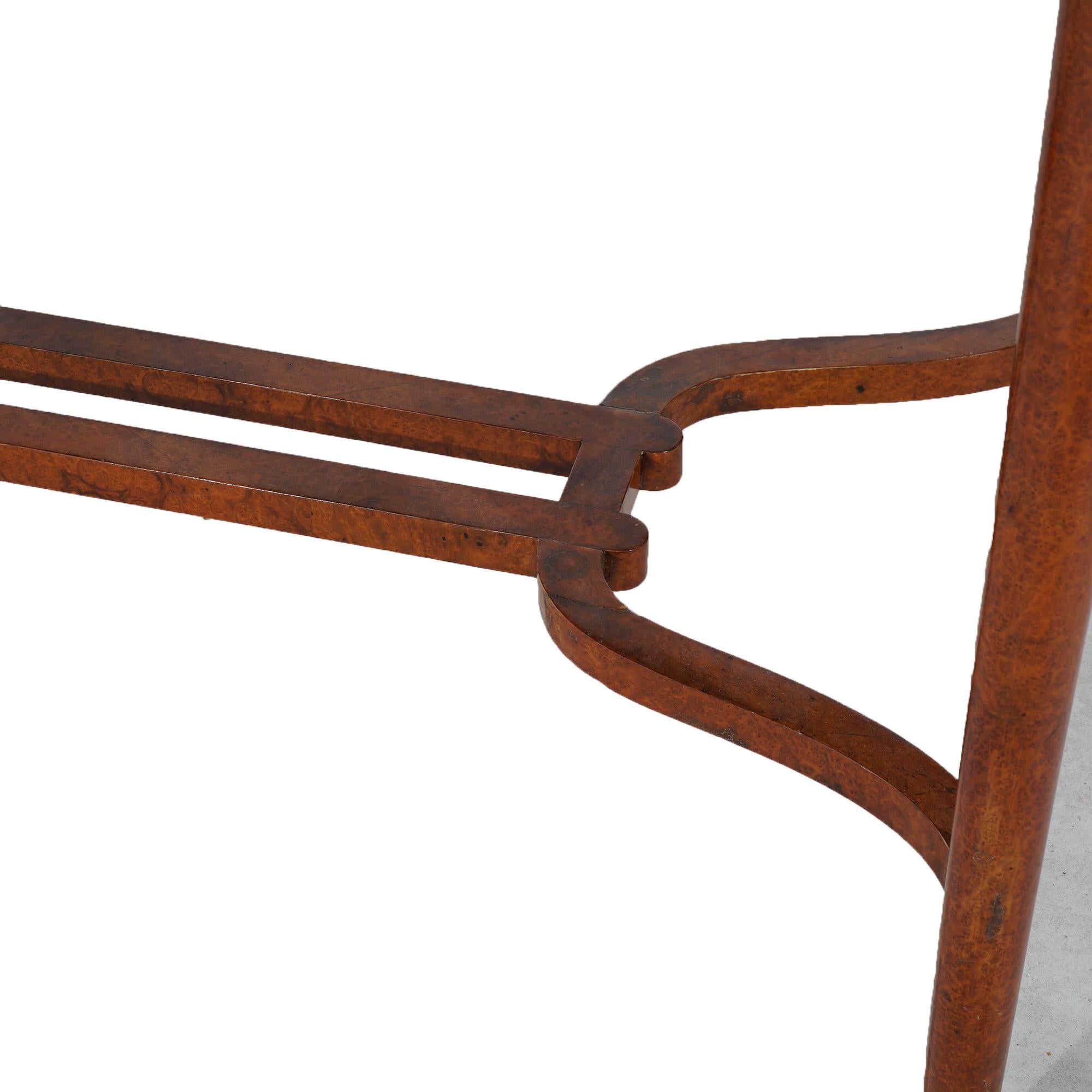 Leytens Frères Art Nouveau Table centrale en marqueterie de palissandre, satin et loupe v1900 en vente 4