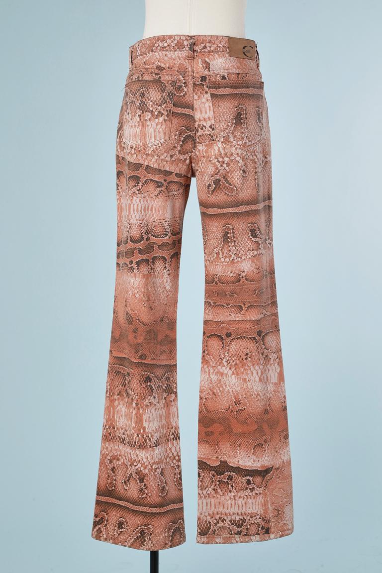 Just Cavalli-Jean aus bedruckter Baumwolle mit Druck im Angebot 1