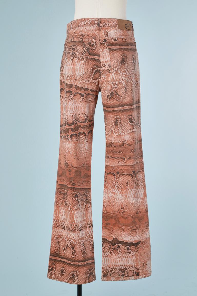 Lezard printed cotton jean Just Cavalli  For Sale 1