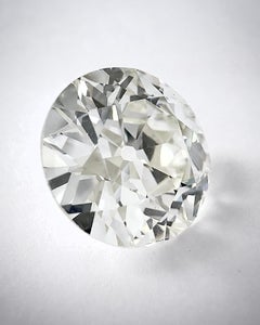 LFG Certified 3.78 K/VS1 Antique Old European Round Brilliant Cut Diamond