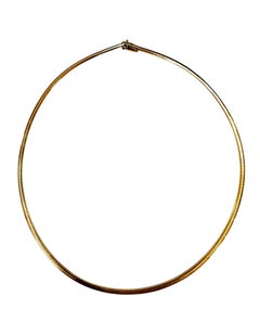 LFS 10k Italian Yellow Gold Omega Necklace 19.7 grams