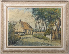 L.G. Coxhead - Óleo de mediados del siglo XX, Escena de casa de campo