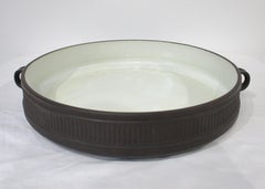 LG. Dansk Flamestone Casserole Paella Dish w/ Cover by Jens Quistgaard Denmark