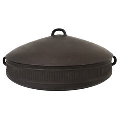 LG. Dansk Flamestone Casserole Paella Dish w/ Cover by Jens Quistgaard Denmark