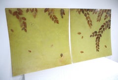 Lg. Mid Century Fiberglass Nature Panels Attub George Nelson Assoc. (B)