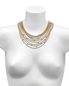LG Treasures Cartier Diamond-Set Gold Draperie Necklace