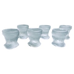 L.G. Wright Glass Co. Set von drei Salzstreuern aus Milchglas mit drei Gesichtern