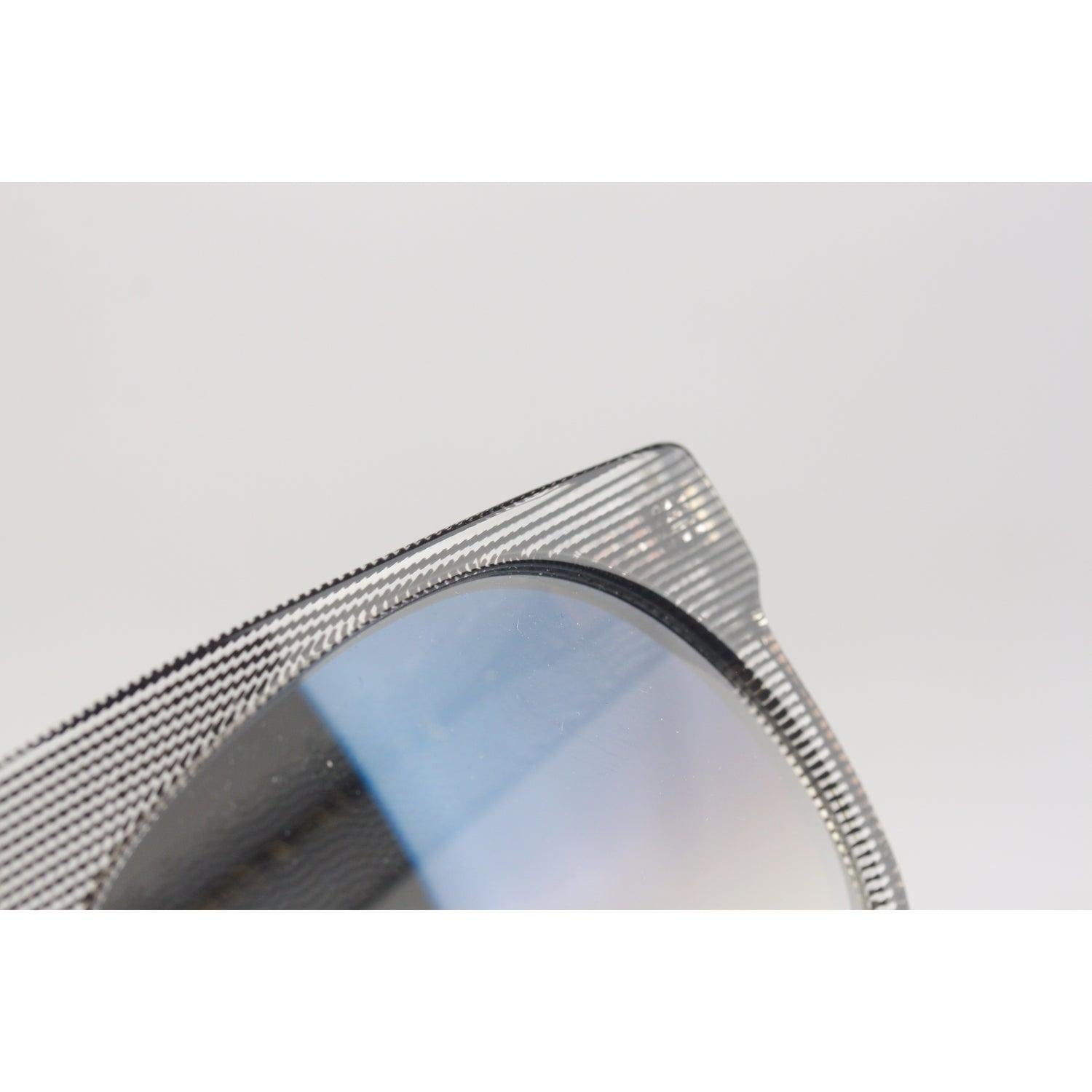 L.G.R. Occhiali da sole unisex a strisce trasparenti Mod. Mogadiscio fatto a mano in Italia In condizioni ottime in vendita a Rome, Rome