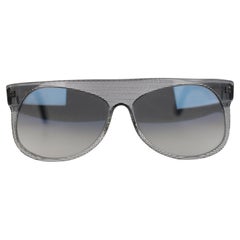L.G.R. Clear Striped UnisexSunglasses Mod. Mogadishu Handmade in Italy