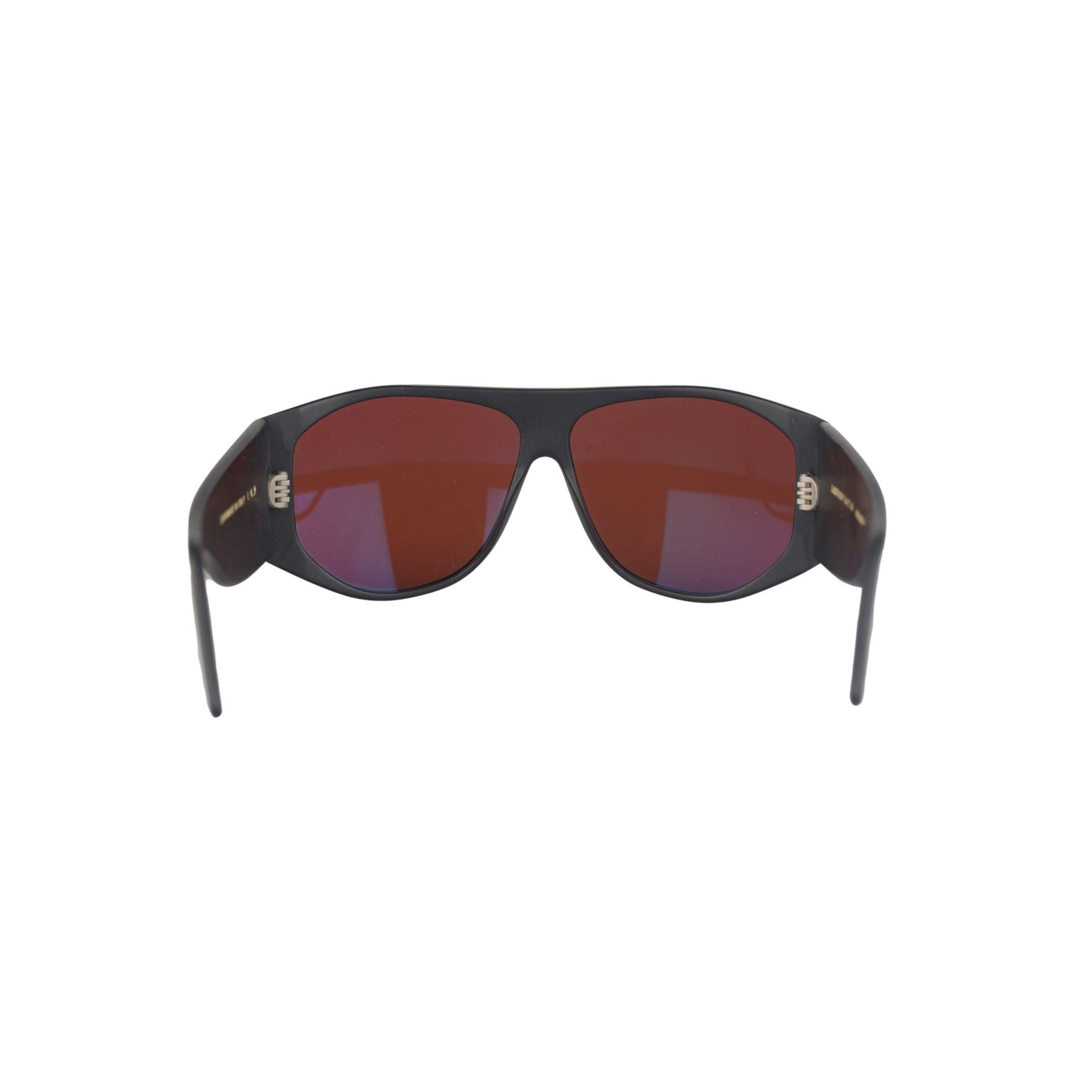 L.G.R. Matt Schwarze Unisex Polarisierte Carthago-Schilfrohr-Sonnenbrille, Unisex (Braun) im Angebot