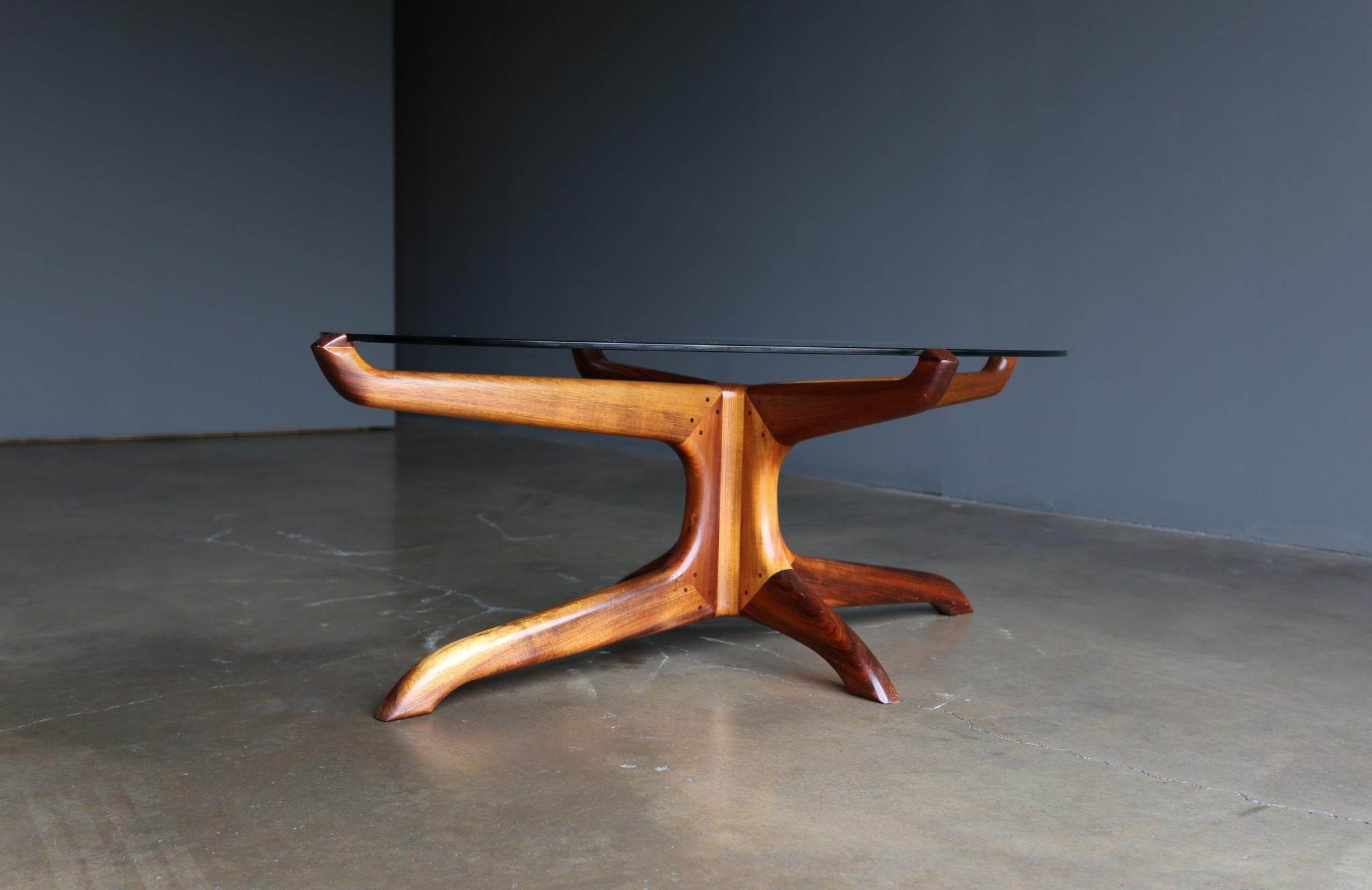 L.H. Kagawa Handcrafted Sculptural Coffee Table, 1994 1