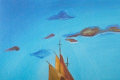 Li Cong Waterscape Original Oil Painting "Moonlight and Sea"