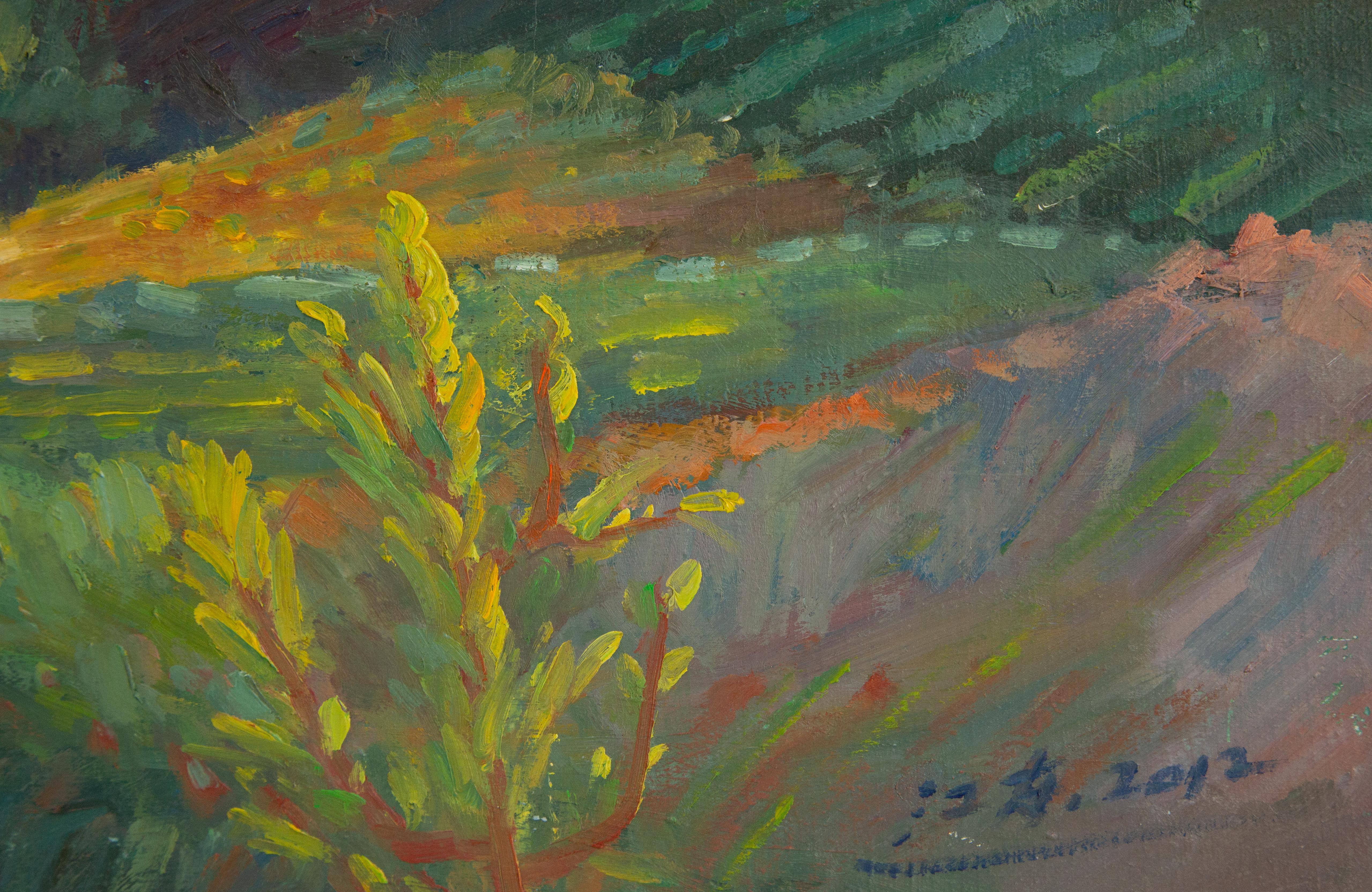 Li Jiangdong Landscape Original Oil On Canvas 