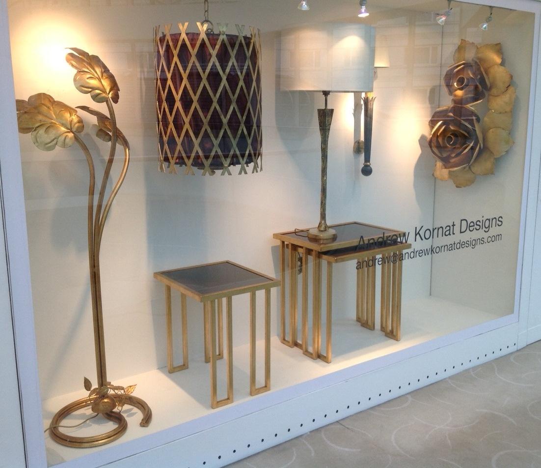 Li Puma Firenze Lámpara de pie de 3 brazos acabada en pan de oro de 24 ct en Bueno estado para la venta en London, GB