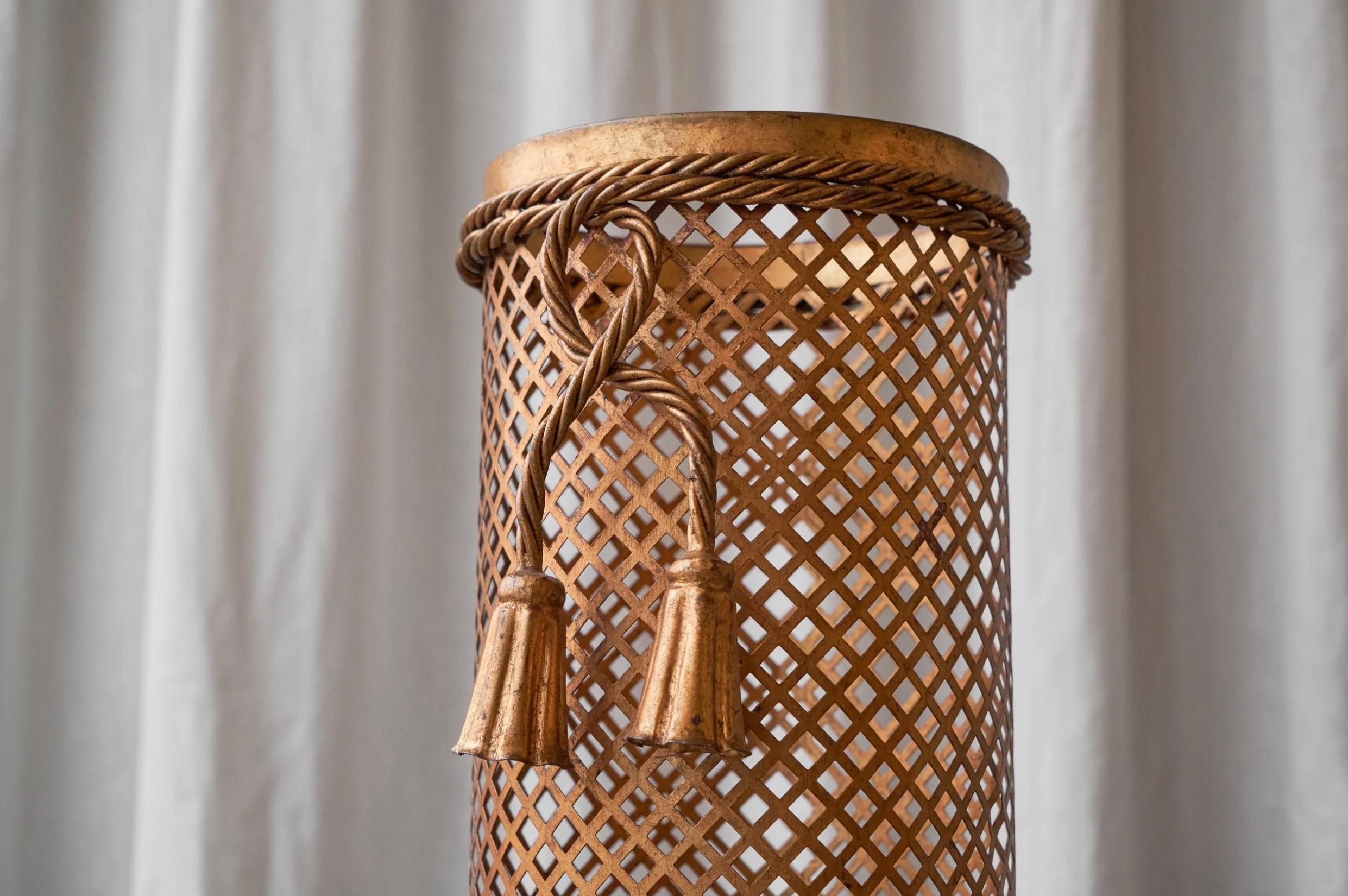 Li Puma Florenz Mid Century 'Trompe-l'oeil' Umbrella Stand Italien 1960s (Handgefertigt) im Angebot