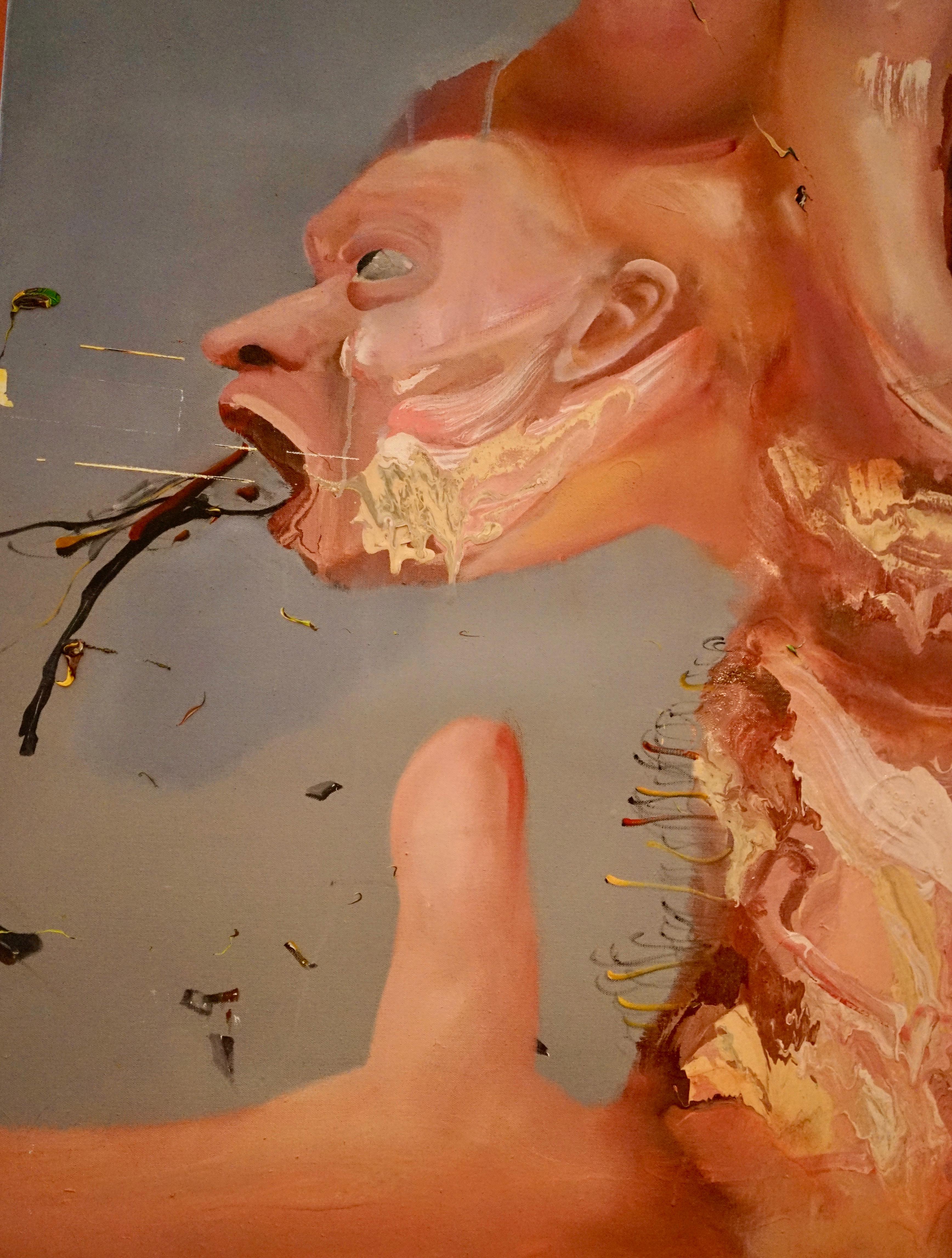 Self-portrait Tour - Contemporary Painting by Li Tianbing