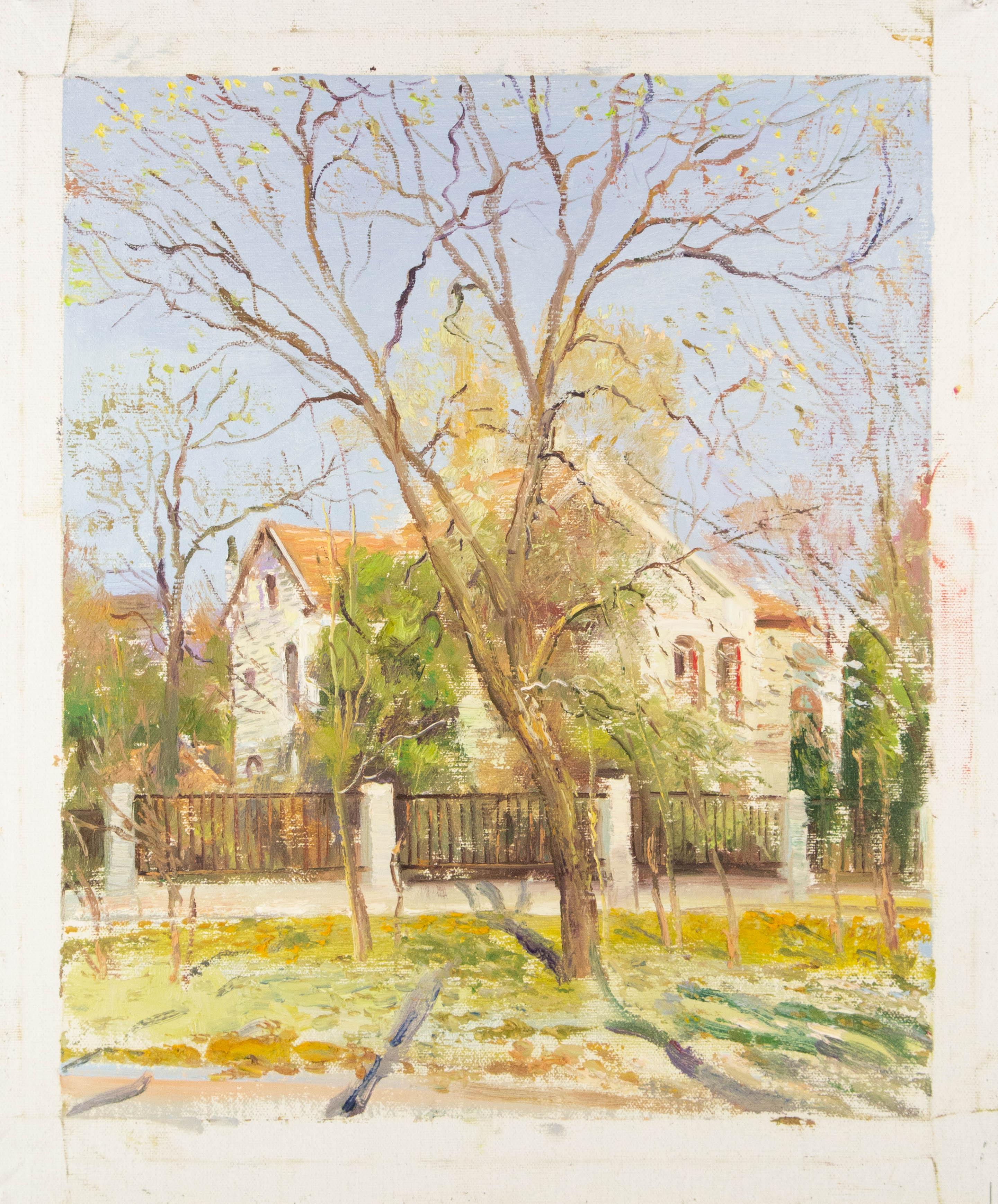Li Zhao Landscape Original Oil On Canvas 